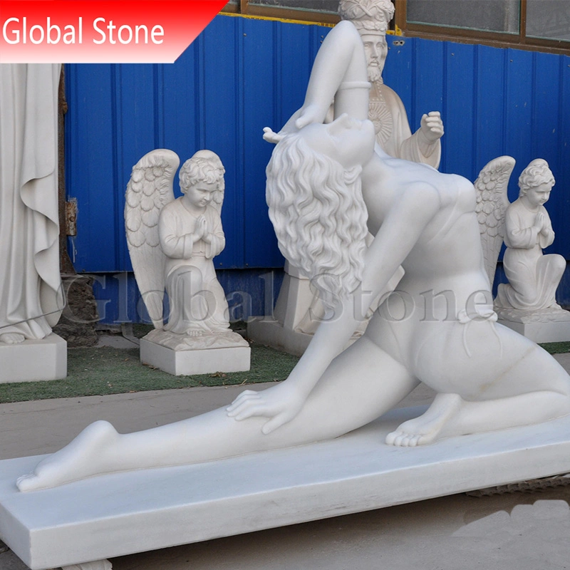 Customized Stone Statue Garden Marble Female Sculptures with Graceful Pose (GSS-230)