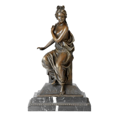 Classical Home Decor Lady Bronze Statues Female Figurine Sculpture