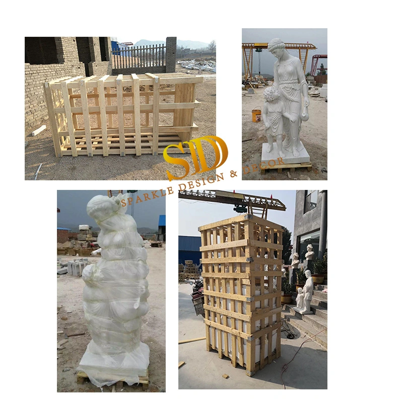Famous Four Seasons Hand Carved White Color Statue Garden Marble Statues for Private Villa