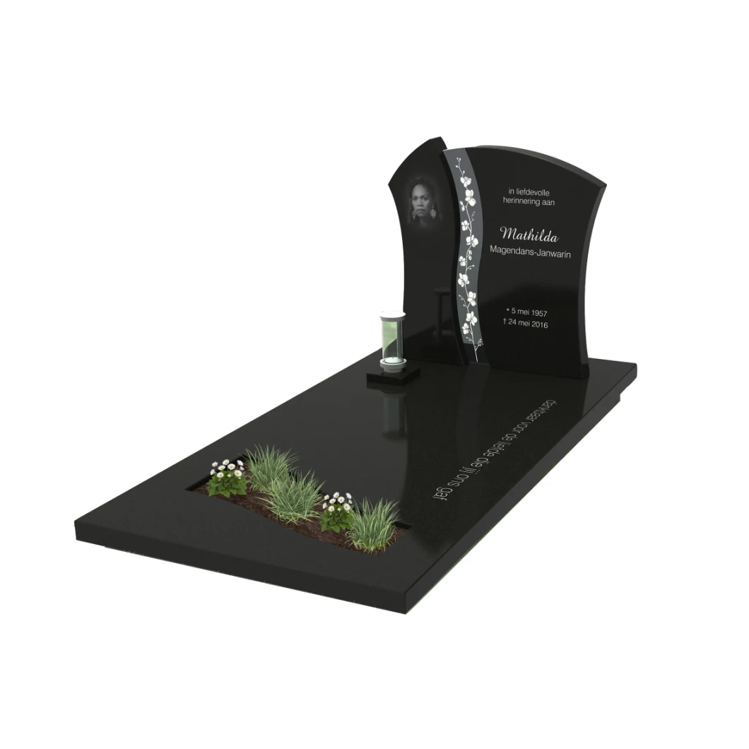 European Design Blue/Grey/Black Granite Stone Tombstones Tombstone Monument