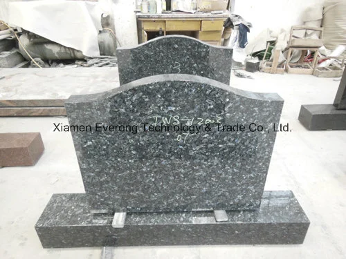 Natural Black Stone Granite Carving Upright Monument for Factory Directly