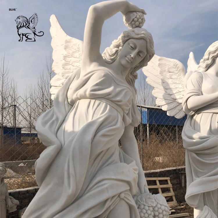 Handcarved Marble Four Seasons Goddess Jesus's Angel Statue Mfsg-14