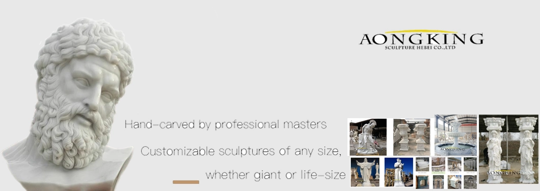 Factory Custom Made Greek Myth Soldier and Woman Marble Statues