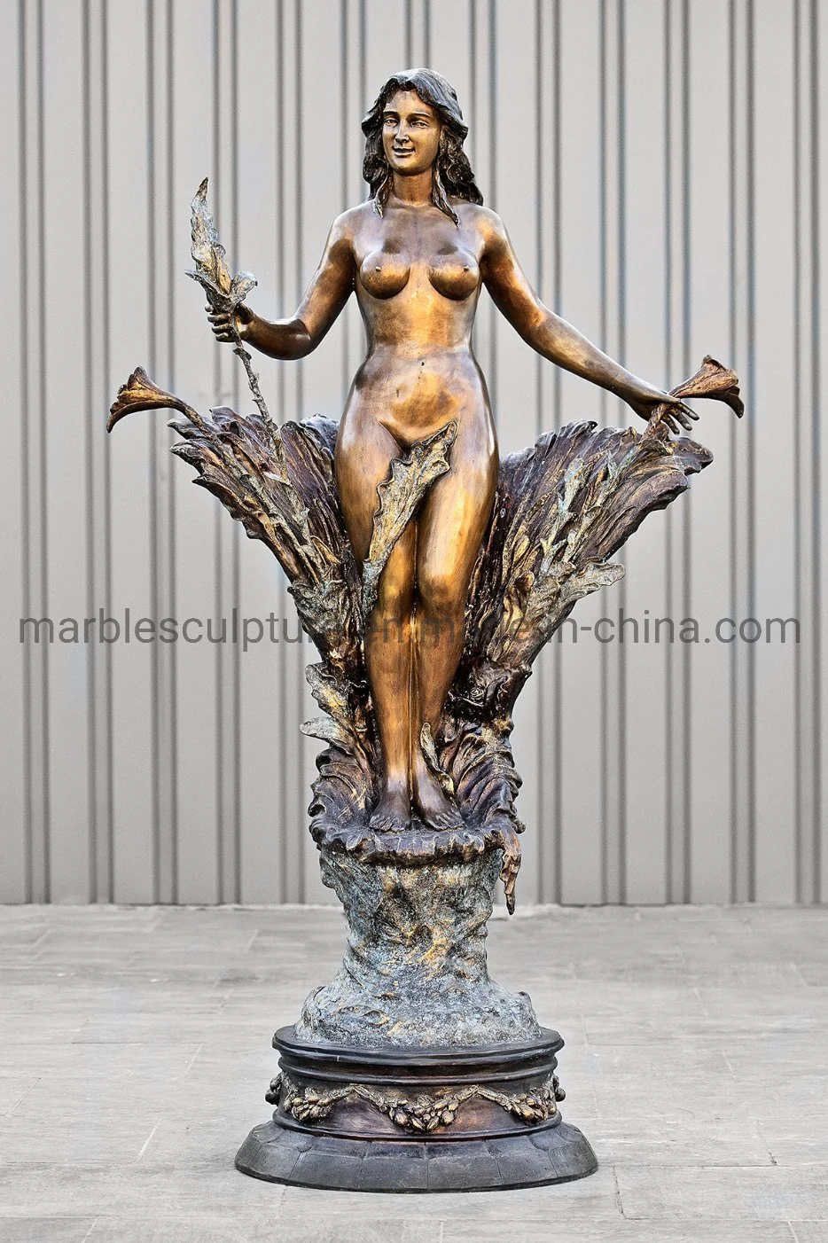 Custom Metal Craft Figure Lady Statue Sculpture  Bronze (B028)