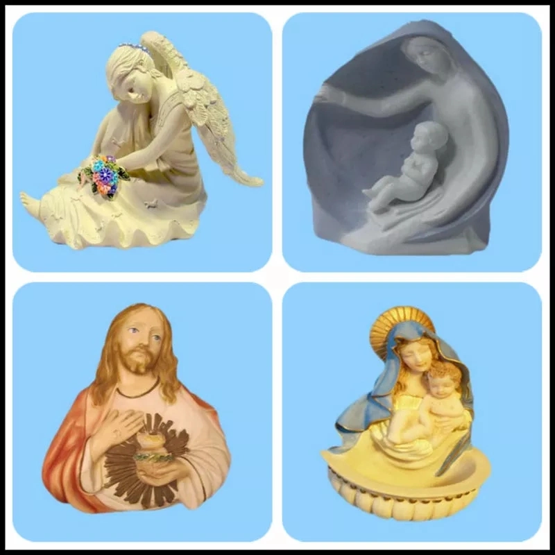 Popular Religious Ceramic Virgin Mary Statues Custom Porcelain Figurine