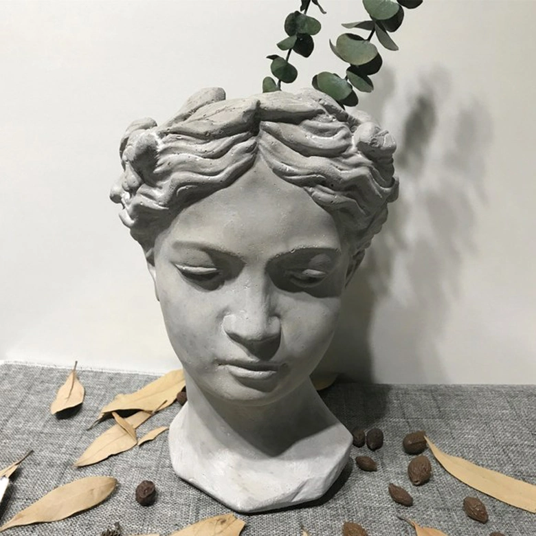 Distinctive Designs Wall-Mounted Greek/Roman Style Female Statue Head Resin Planter