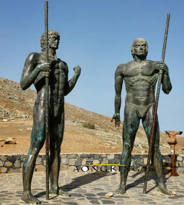 Ancient Large Size Soldier Roman Outdoor Figure Decoration Bronze Statues