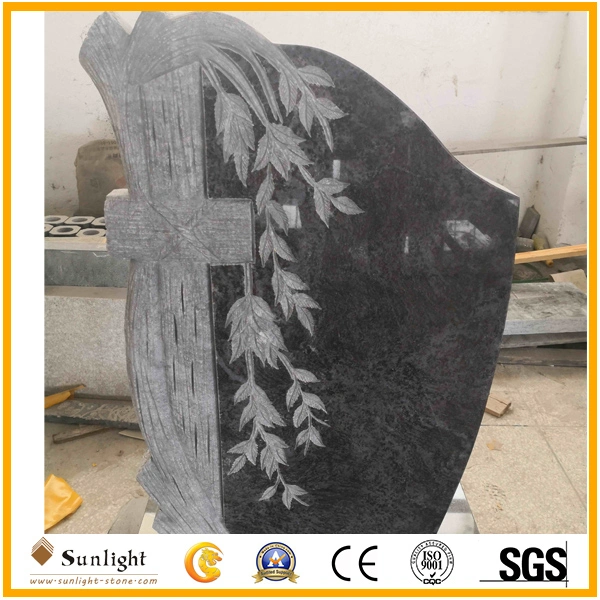 Unique Design Granite Cemetery Israel Headstone Tombstone Monument with Carving