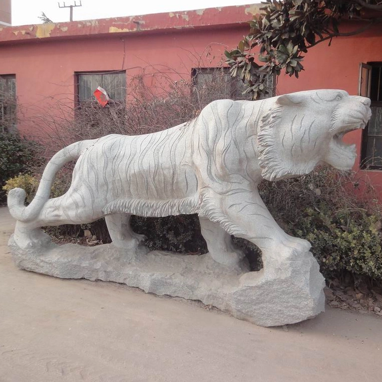 Garden Decoration Stone Large Animal Figures Tiger Statues