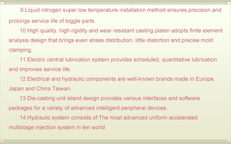 Lh- 160t China Factory Leader Rich Experience in Manufacturing Cold Chamber Die Casting Machine