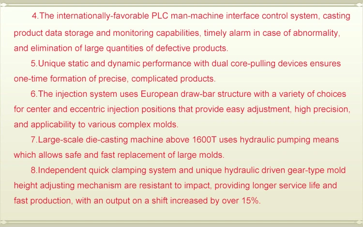 Lh- 160t Factory Direct Supply Good Price Stable Quality High Speed Cold Chamber Die Casting Machine