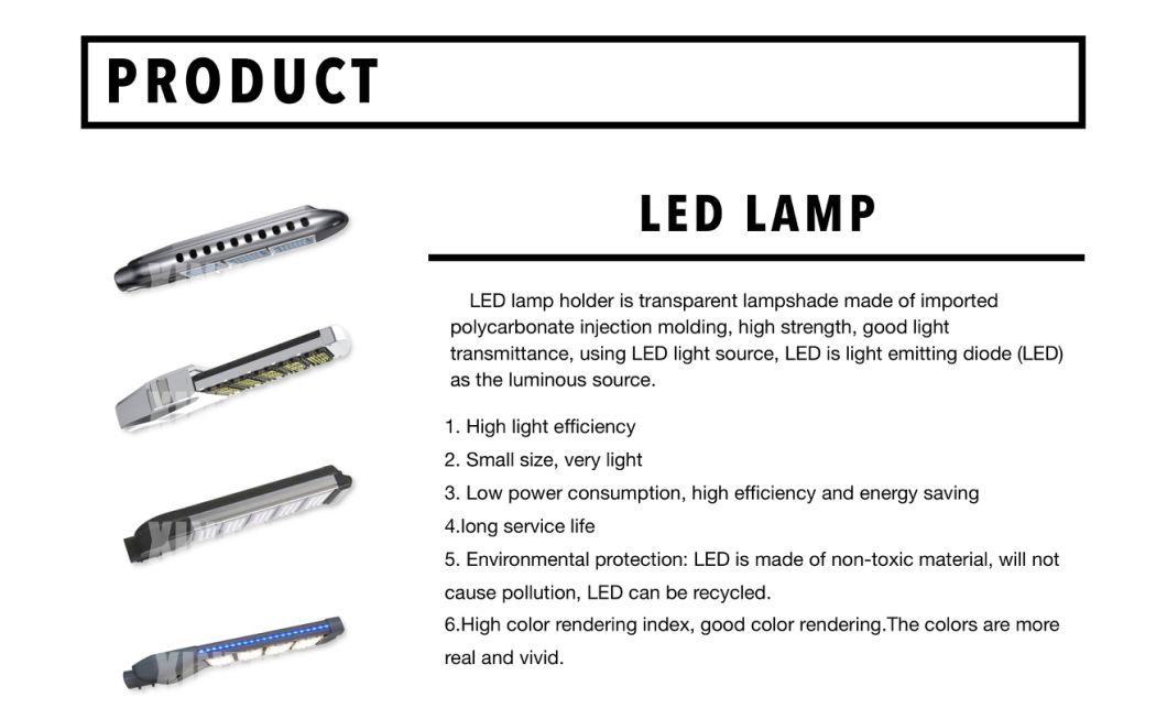 125W Die Cast Aluminum LED Solar Street Lamp Housing Shade