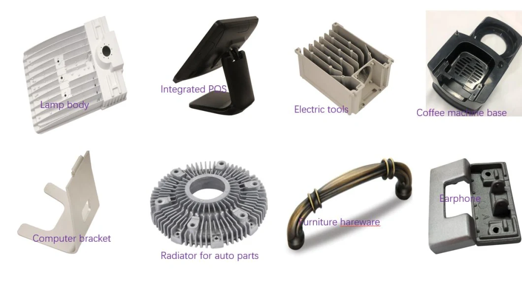 Aluminum Casting Aluminum Casting ADC12 and A380 Aluminum Alloy Car Parts Al Casting