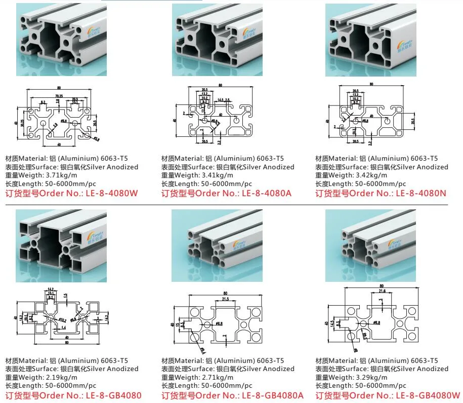Slotted Modular Square Aluminium Profile China Manufacturer CNC Aluminium Profile for Storage Container