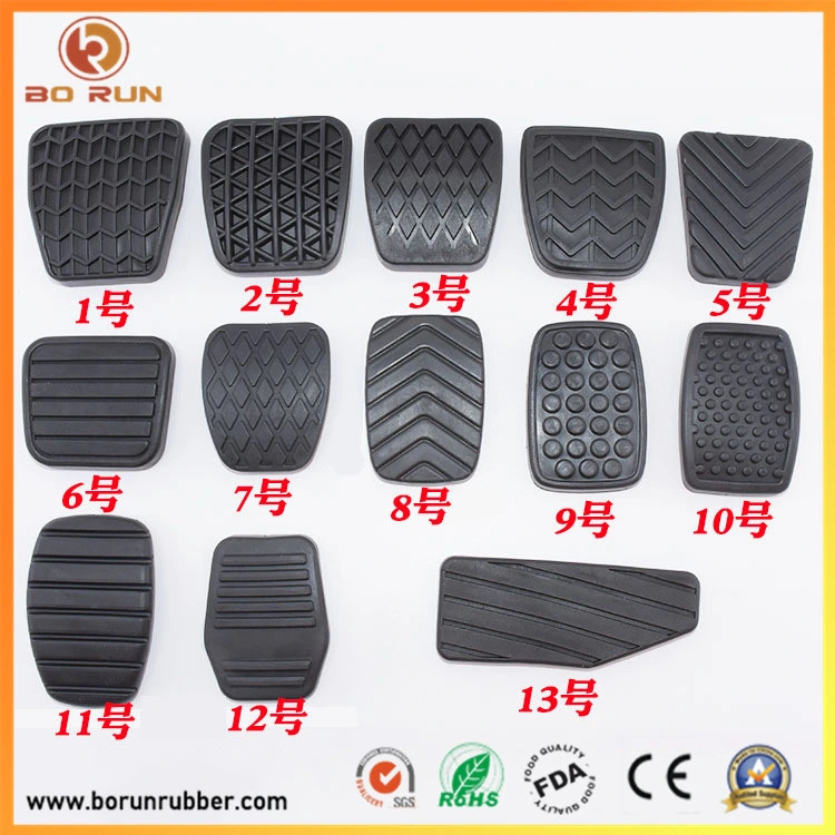 Customized Auto Parts Natural Rubber Vibration Eliminator Pedal Rubber Cover Pedal for Auto Cars