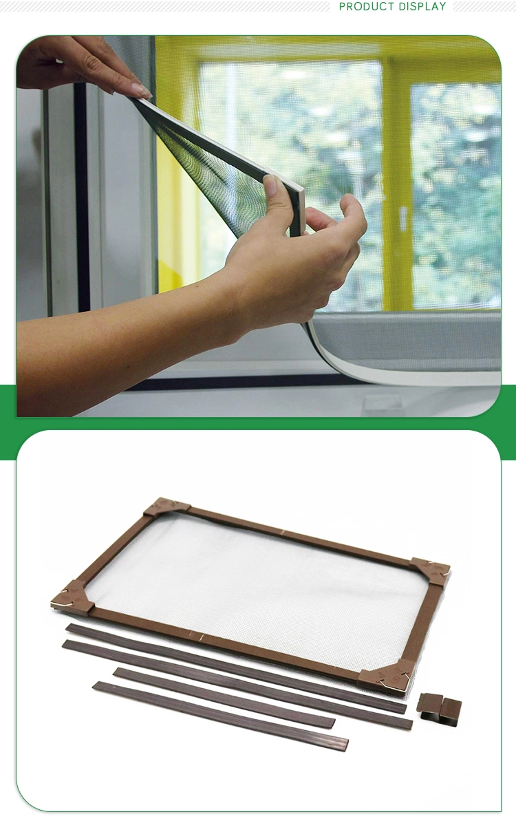 DIY Magnetic Fly Insect Aluminum Frame Window Screen Net/Foldable Removable Mosquito Window Net