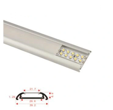 Hot Sales LED Aluminum Profile with Milky Transparent Cover Cabinet Wardrobe Profile Lights LED Strip Holder