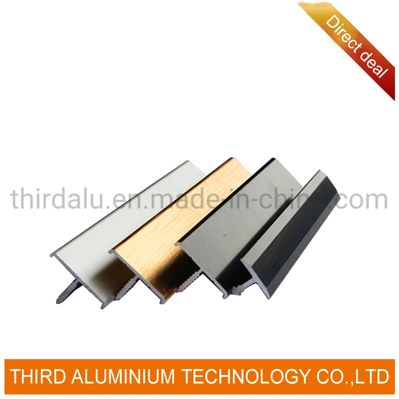 Tile Edge Trim Aluminum Profile Aluminum T Shaped Floor Transition Strip