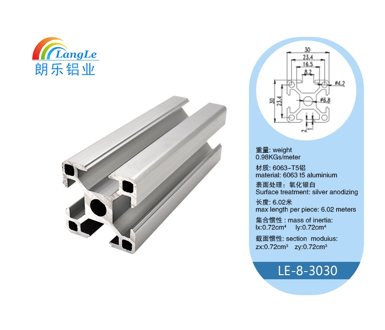 Factory Price Standard 3030 Aluminum Extrusion Profile for Industry
