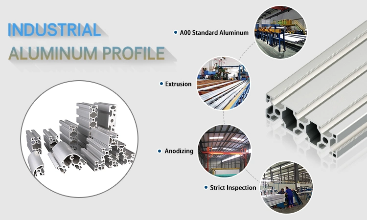T Slot Aluminum Extrusion, Aluminium Profile, Industrial Aluminum Profile