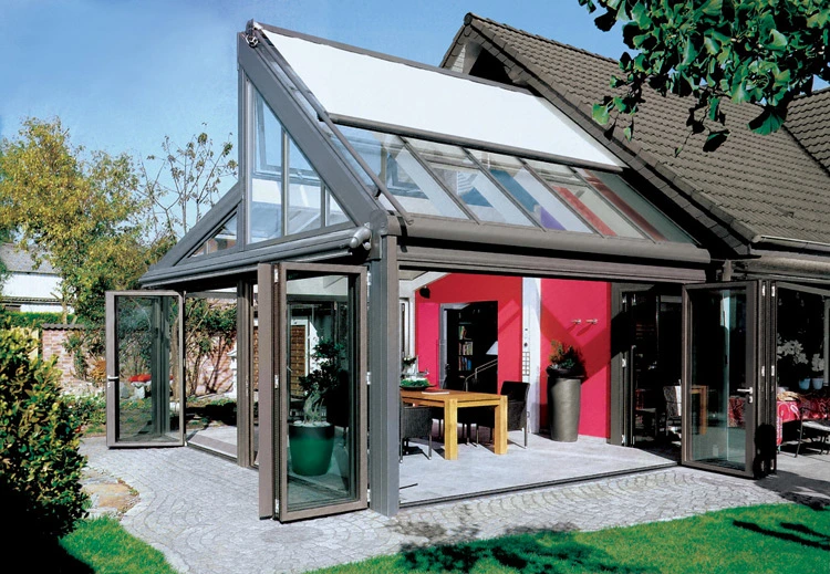 High-Quality Customized Aluminum Glass House Winter House Sunroom for Swimming Pool, Garden, Villa Aluminum Sun House Glass Roof Aluminum 4 Season Sunroom