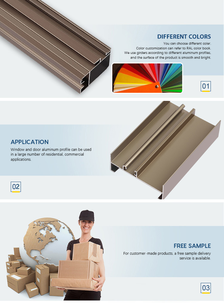 Chinese Manufacture Aluminum Profiles for Window Aluminum Extrusion Profile