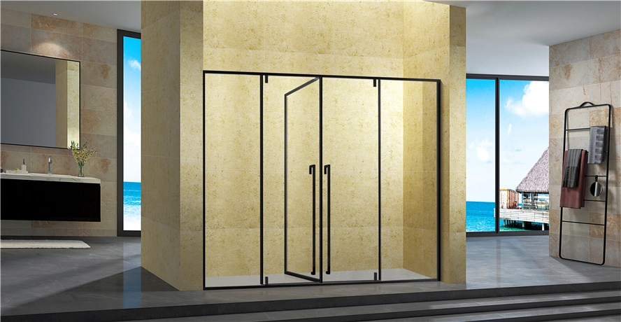 Quadrant Aluminum Profile Shower Cabin with 6mm Tempered Glass