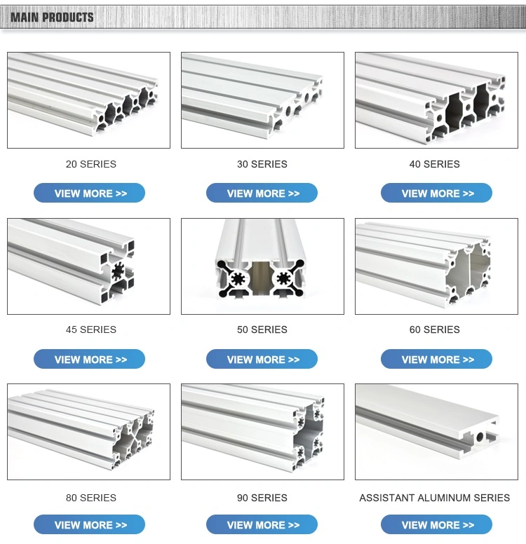China Manufacture Anodized Industrial Aluminum Extrusion Aluminum Profile Extrusion Aluminum Frame Extrusion