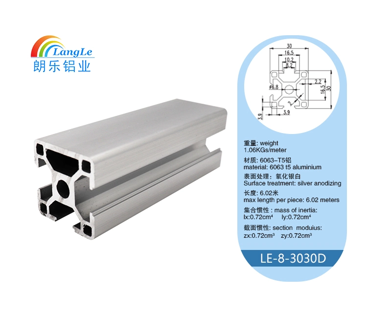 3030 Series T Slot Aluminum Extrusion From Aluminum Profile Manufacturer