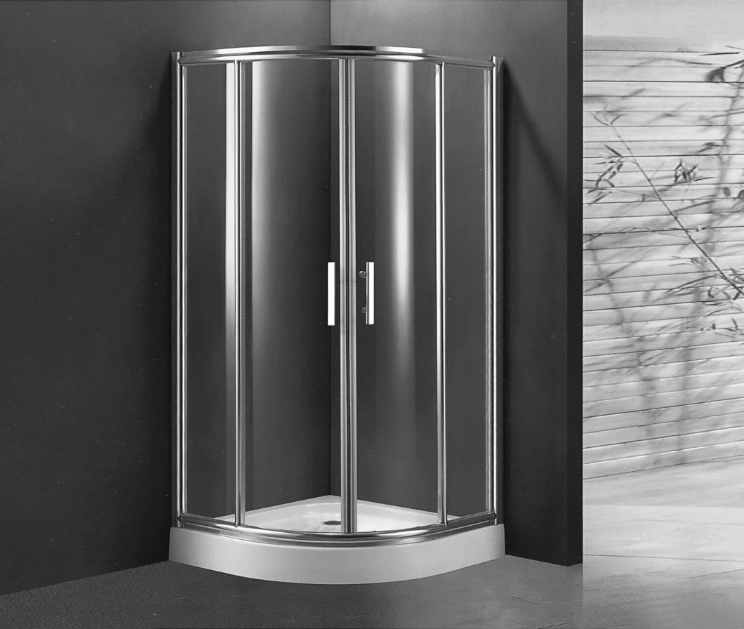 Woma Corner Design Aluminum Frame Economical Shower Cabin Enclosed Shower Room (Y607)