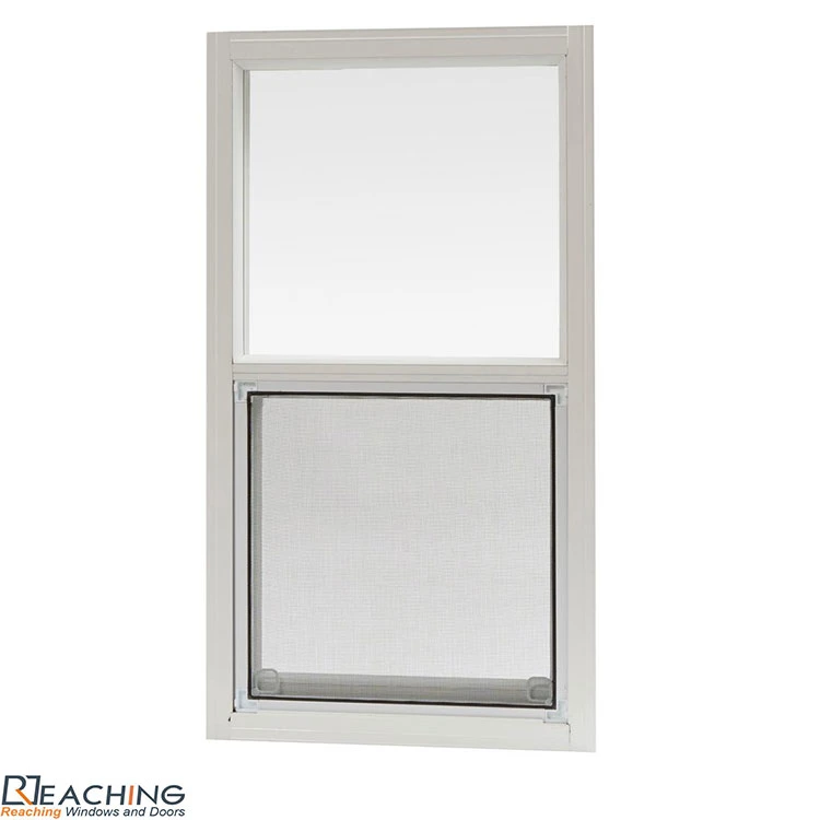 Aluminum Profile Single Hung Thermal Break Aluminum Window with Double Glazing