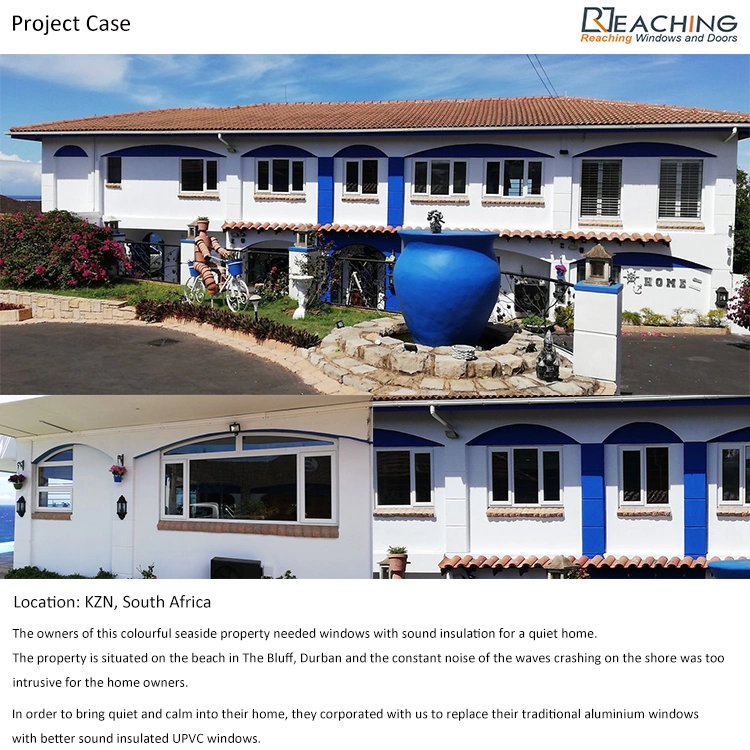 Conch Profile UPVC Tilt&Turn Window PVC Casement Window for Residental House