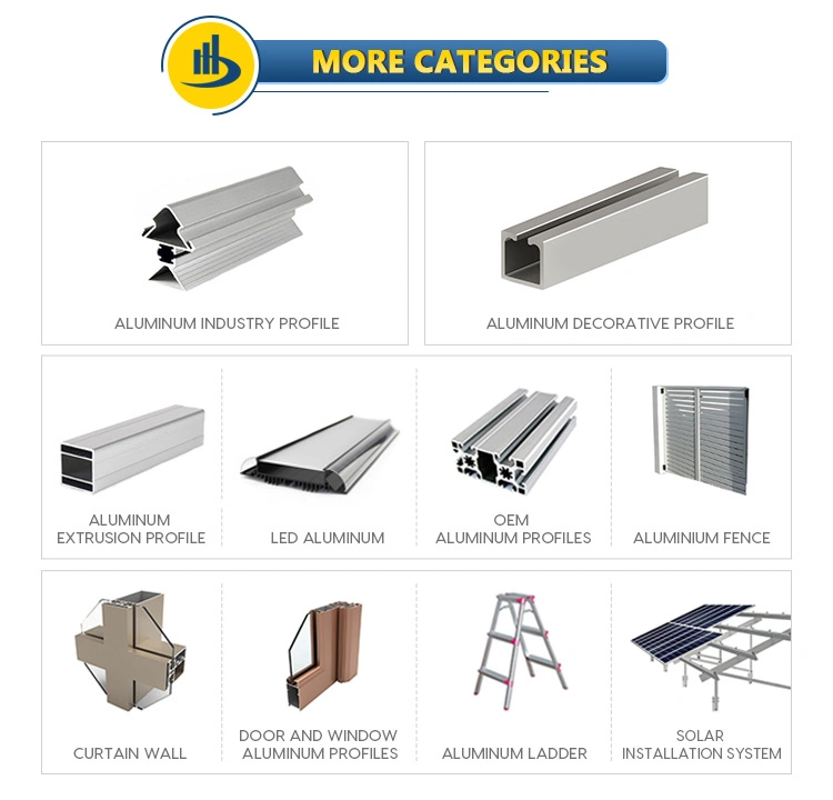 Customized Extruded Aluminum Industrial Profiles Aluminum Extrusion Profile