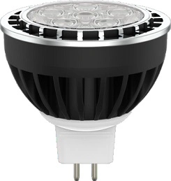 Quickly Heat Dissipation Aluminum Black Housing MR16/GU10 LED Bulb for Landscape Lighting