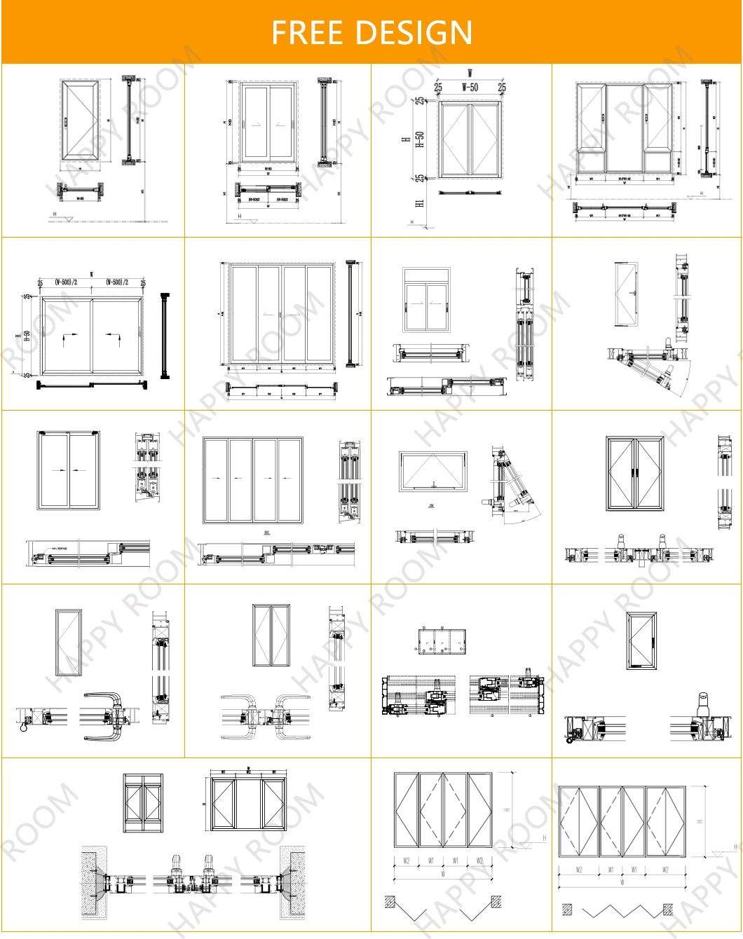 China Factory Grey Colour Aluminium/Aluminum Profiles for Window Frame
