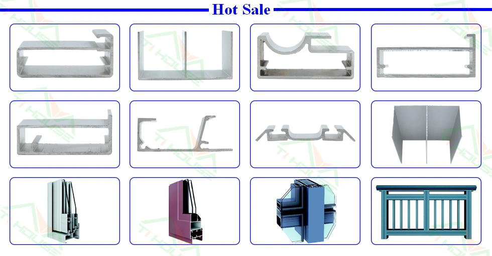 Aluminum Extrusion Anodized Power Coated Aluminum Profile for Window and Door Frame