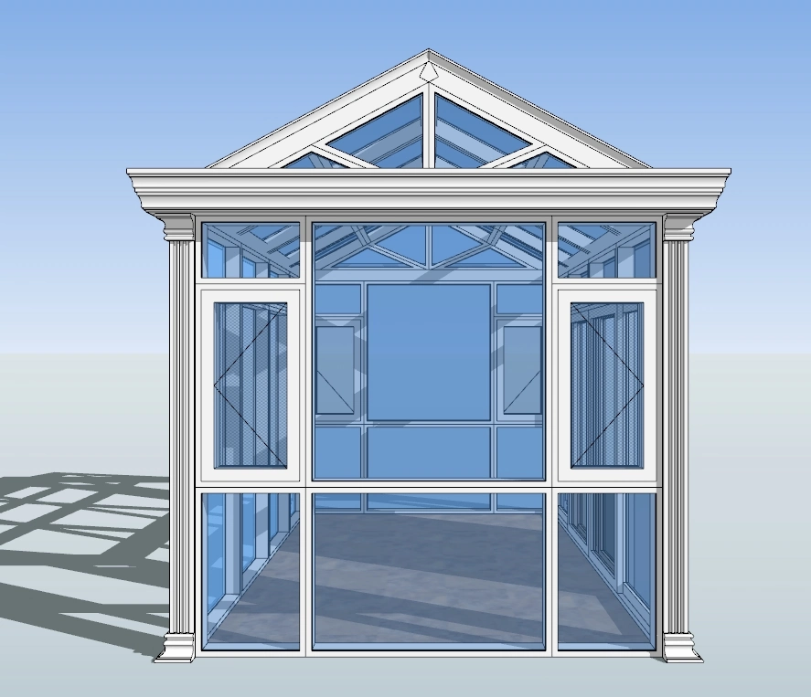 Aluminum Glass Sunroom Garden House Sunroom Sunhouse Prefabricated with High-Quality and Reasonable Price