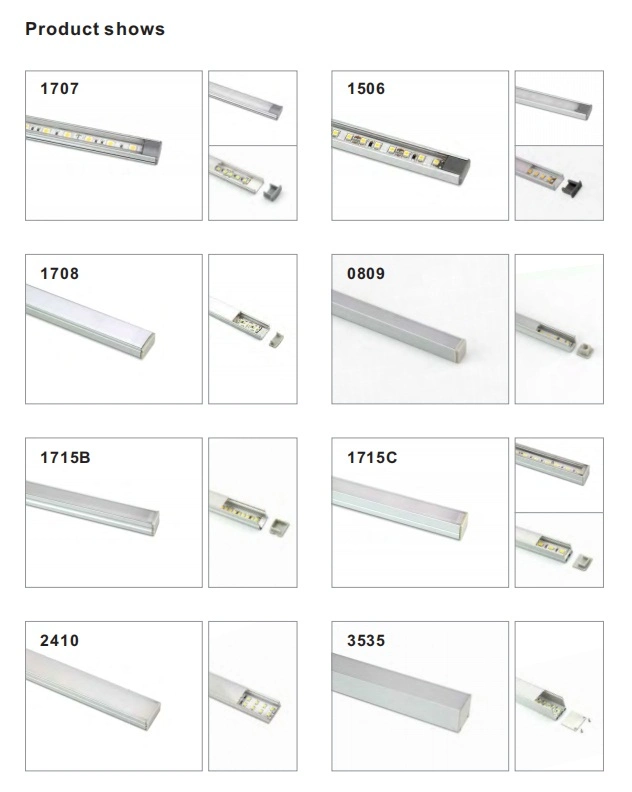 1616 Warm White LED Linear LED Linear Light 90 Degree Corner LED Aluminum Profile