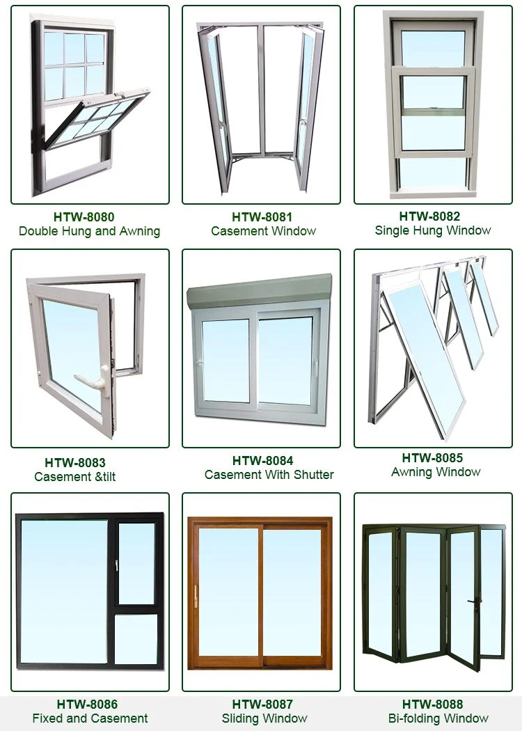 Cheap Aluminum Alloy Profile Frame Glass Casement Windows