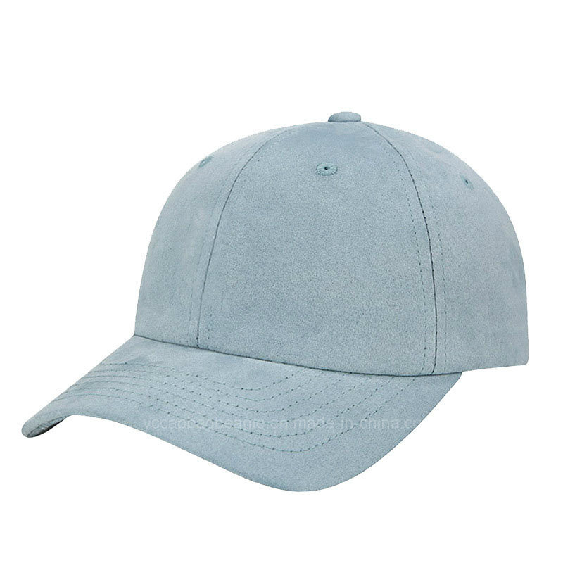 Custom Suede Baseball Cap Real Leather Strap Baseball Cap