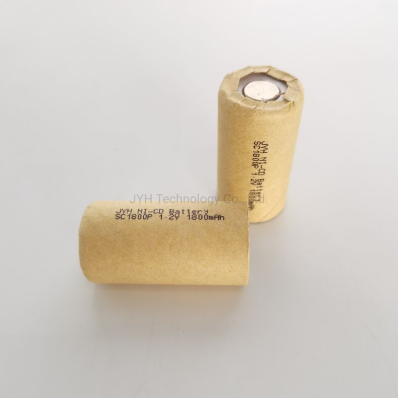 Sc1800p High Power NiCd Rechargeable Battery Cell for Power Tools with Flat Top