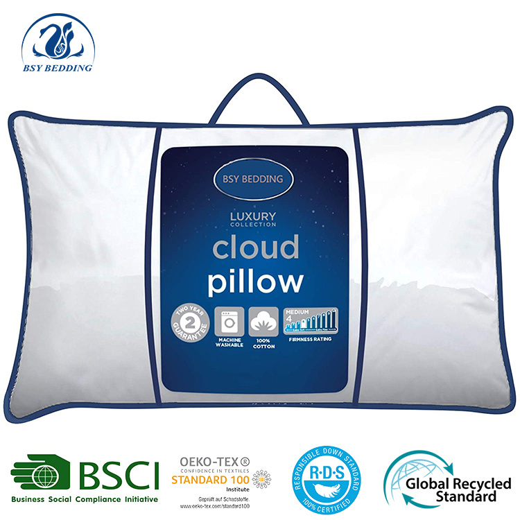 Cheap Hotel Cotton Pillow Healthly Adults 48*72cm Pillow for Wholesales