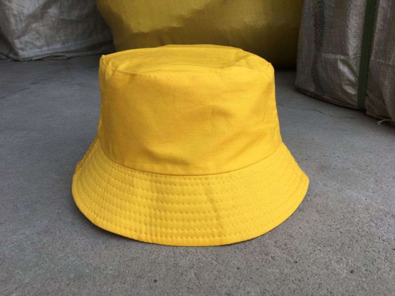Kids Fashion Blank Cotton Customized Print Sun Protection Bucket Hats