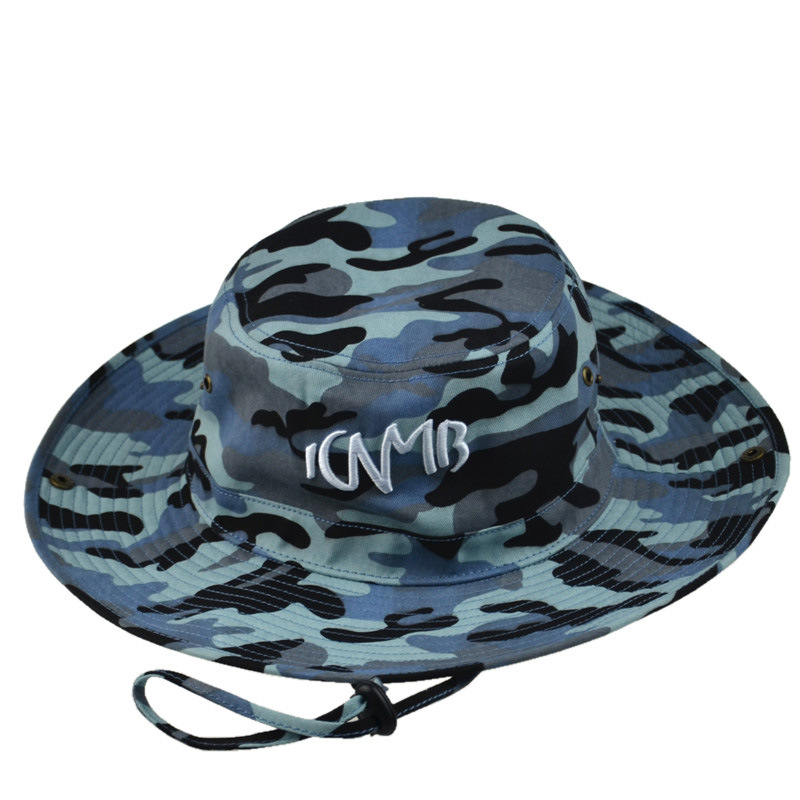 Custom Army Bucket Hat Camo Fishmen Cap Baseball Hat