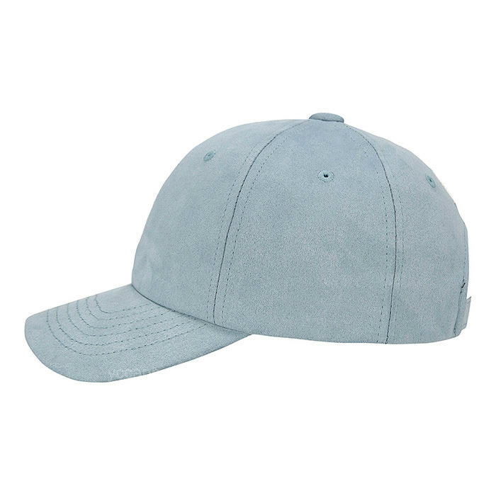 Custom Suede Baseball Cap Real Leather Strap Baseball Cap