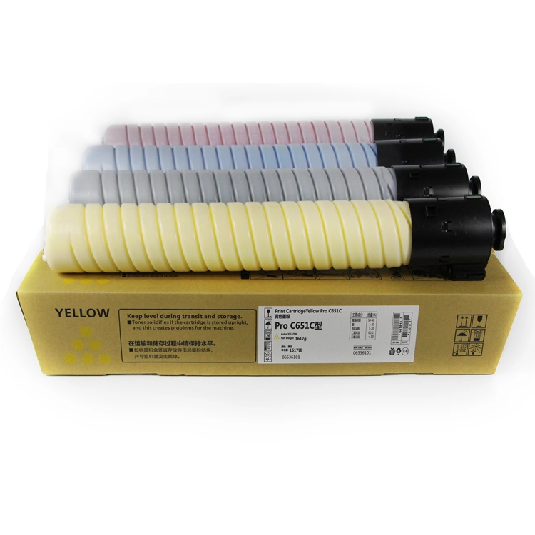 Copier Color Toners Cartridge for Compatible Ricoh PRO 651 751 C651 C751 C651ex C751