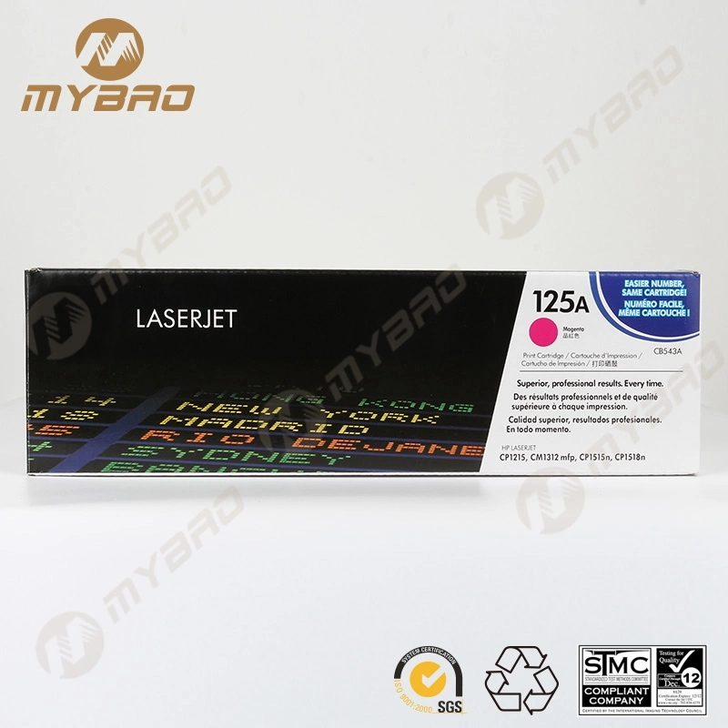 125A Toner Cartridge CB540 541 542 543 Color Laser Toner Cartridge for HP