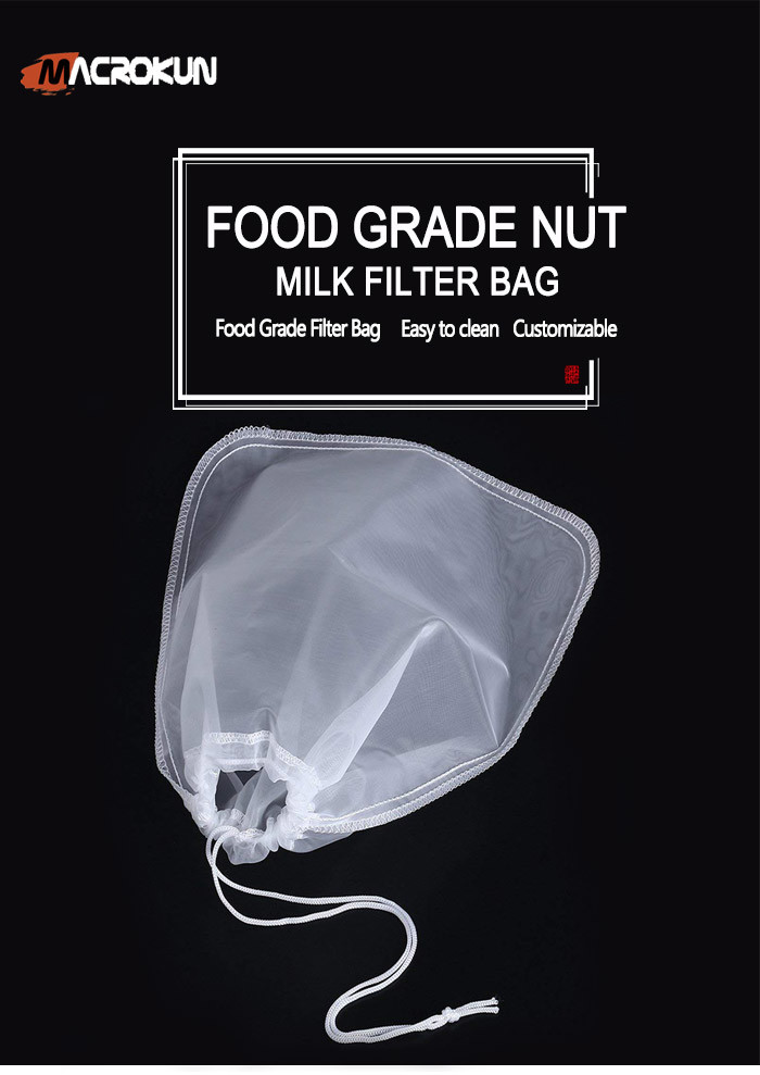 Nylon Mesh Food Grade Nut Milk Filter Bag Liquid Filter Bag