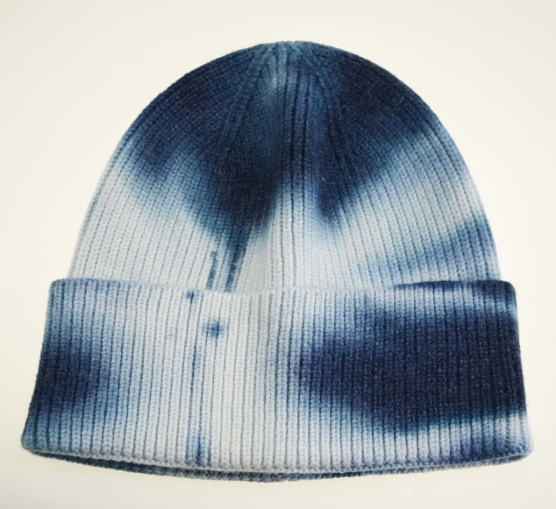 Acrylic Tie-Dyed Beanie Knitted Hats Winter Hats