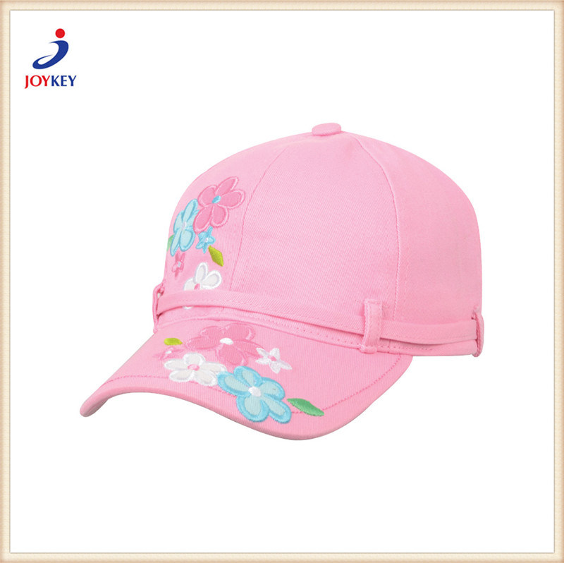 Promotional Girls Cheap Decorate Flower Summer Sunshade Floppy Wide Brim Children Straw Hat